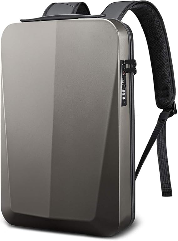 BANGE AntiTheft Hard Shell Unisex Laptop Backpack with USB Charging