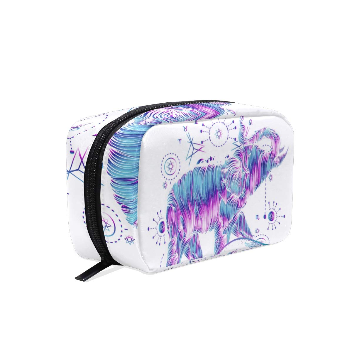 Cosmetic Case Makeup Bag Cute Elephant In Hands Pockets Portable Toiletry Pouch Storage