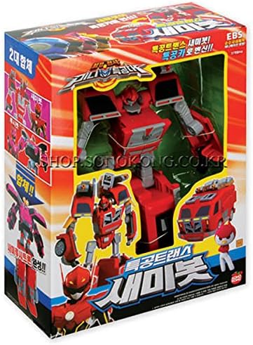 Sonokong toy Miniforce Semibot Transformers Korean Robot Figure + Superdaddy Highlighter (Gift)