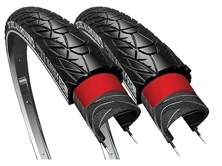 CST 2 x Sensamo Fahrradreifen 28' 37-622 28x1 3/8 x1 5/8 mm Fahrrad Reifen Reflektor Schwarz