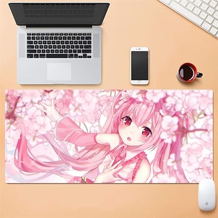 Amazon 初音ミクの大型マウスパッド可愛いアニメアニメ二次元防水滑り止め光学設計ゲームpc装飾パッド Pc Sbd1 800x400mm Meipinpai マウスパッド 通販