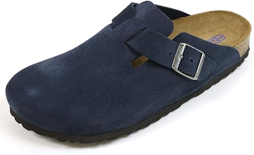 Amazon ビルケンシュトック ソフトフットベッド仕様 ボストン スエード ナイト Boston Suede Night 41 26 5cm クロッグ サボ