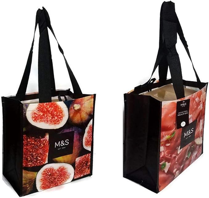 Marks and Spencer Medium Food Shopping Bag for Life 2 x M&S Reusable