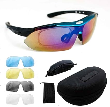 Kit Óculos Ciclismo Bike 5 Lentes Polarizado Suporte Grau 