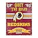 Party Animal NFL Embossed Metal Vintage Washington Redskins Sign