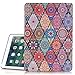 iPad 6th/5th Generation Case, Hocase PU Leather Smart Case w/Cute Flower Design, Auto Sleep Wake Feature, Microfiber Lining Hard Back Cover for iPad A1893/A1954/A1822/A1823 - Mandala