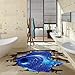 CNUSER Galaxy Planet Space Murals Wall Decal - Creative 3D Cosmic Milky Way Floor/Ceiling/Window Removable Wall Stickers Self-Adhesive Wallpaper Decor for Home