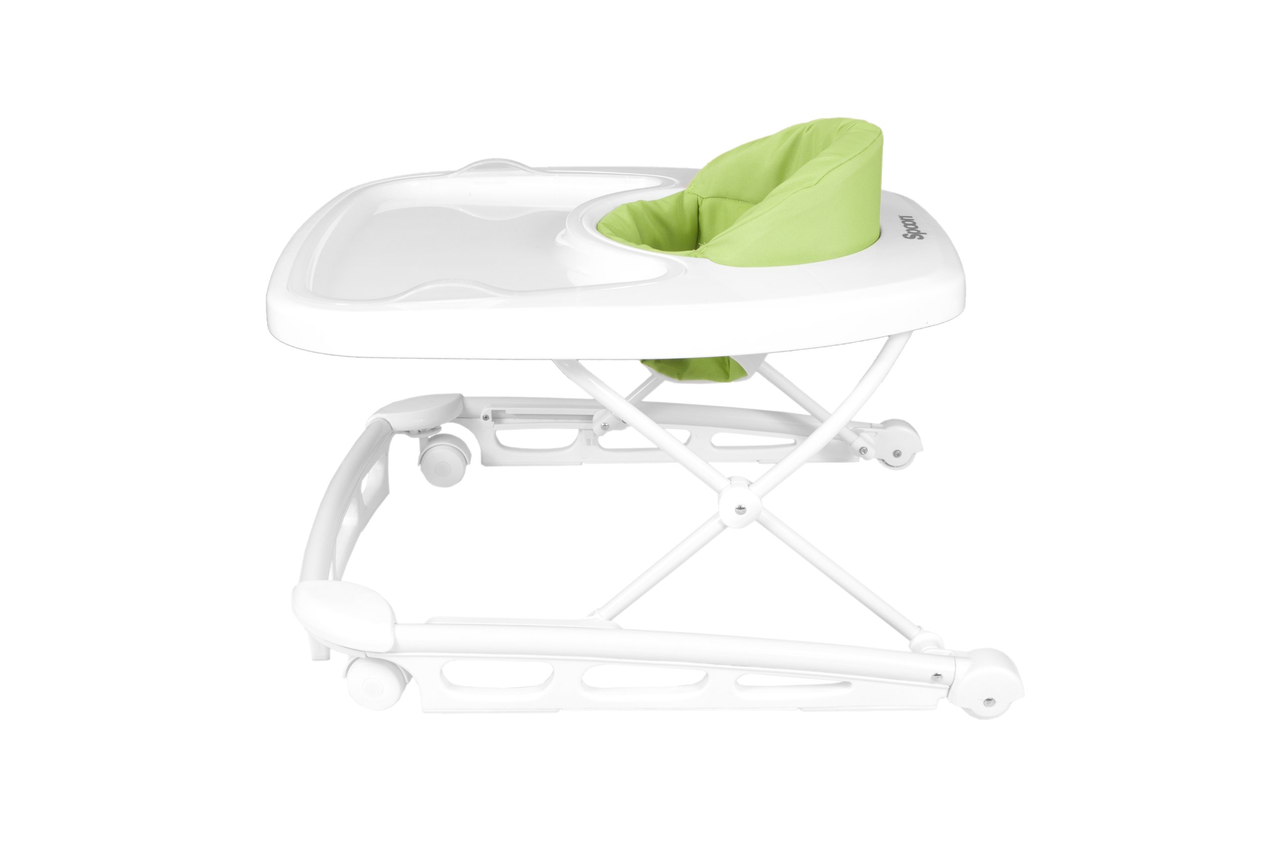 Joovy Spoon Walker, Adjustable Baby Walker, Activity Center, Greenie