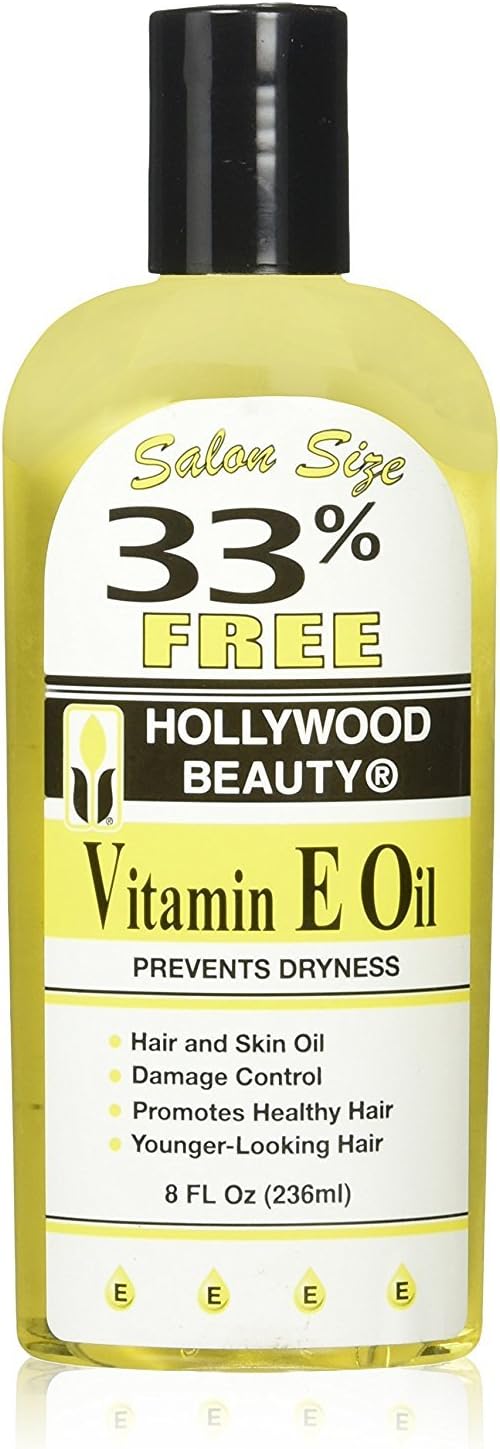 Holly wood Beauty Vitamin E Oil Bonus, 8 Ounce (2 Pack)