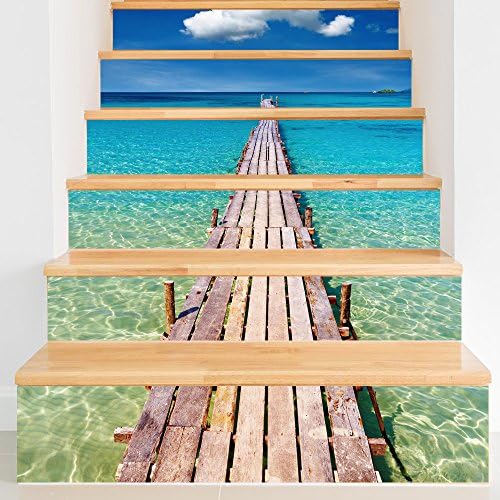 YanCui@ 3D Stair Sticker / Villa / Duplex Building / Children's bed / Hotel / Home Decoration / Wall Sticker