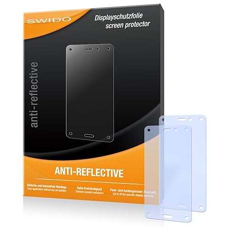 SWIDO® Displayschutz für Amazon Fire Phone [4 Stück] Anti-Reflex MATT Entspiegelnd, Hoher Härtegrad, Schutz vor Kratzer/Glasf