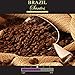 Kaffina Kaffe Premium Gourmet Ground Coffee - Single Origin - Medium Roasted Brazil Santos Coffee