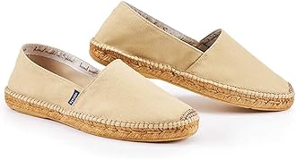 VISCATASitges Espadrille Canvas Spain Handmade Men's Shoes with Breathable Organic Cotton Canvas 100% Natural Jute Midsole and Durable Rubber Sole for All Casual Occasions