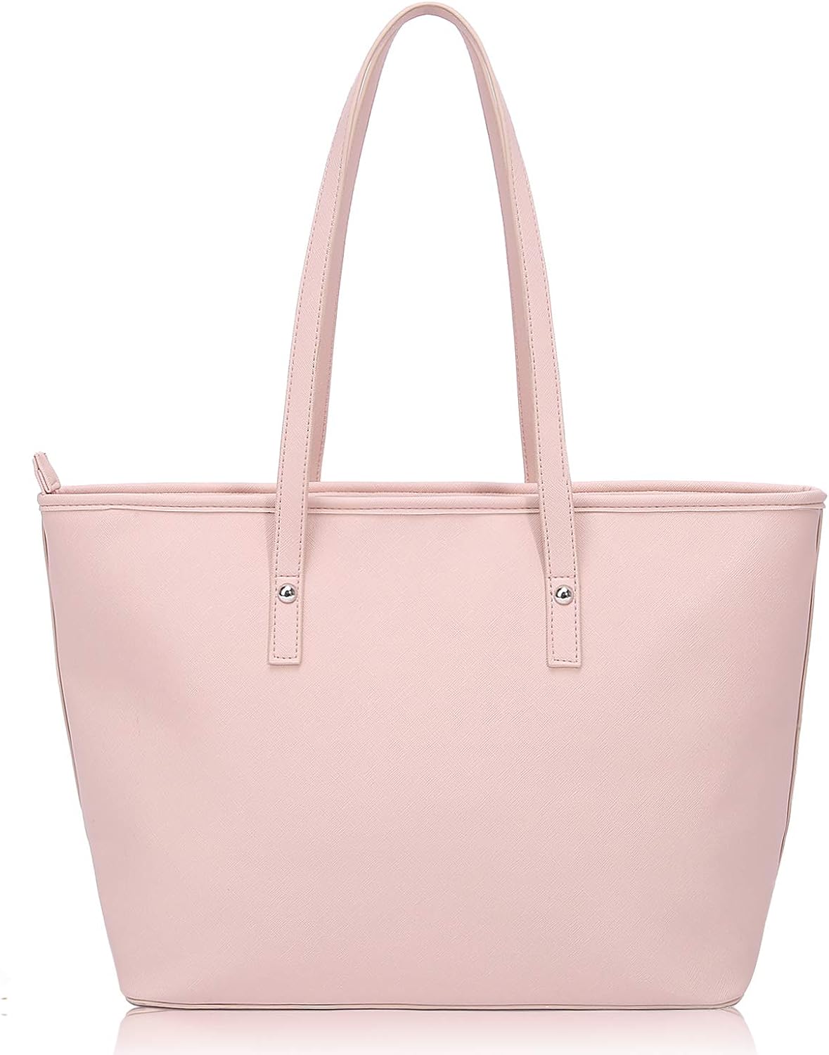 pink leather tote bags