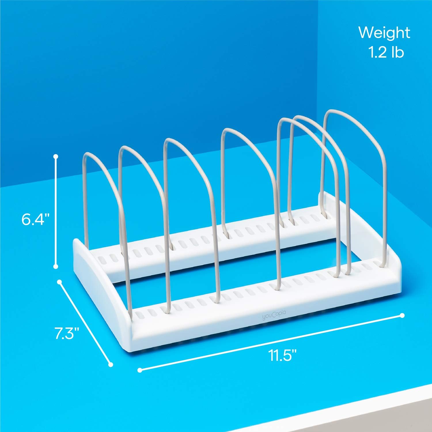YouCopia Bakeware Storemore Adjustable Rack, Standard, White: Kitchen & Dining