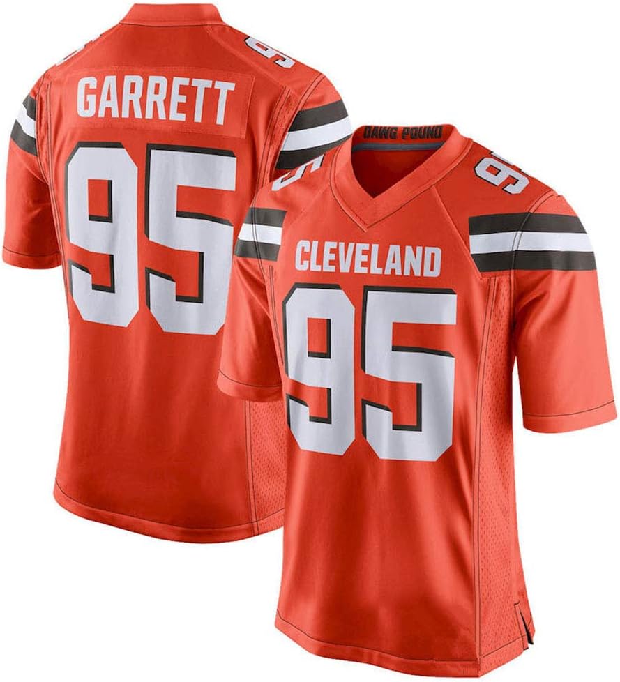 Hhwei Mens American US Style Basketball Jersey Vests Tops Sleevless T Shirts Myles Garrett Cleveland Browns #95,M