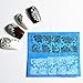 Chinatera 48 Sheets Nail Art Water Transfer Decal Lace Flower Sticker Black White Manicure