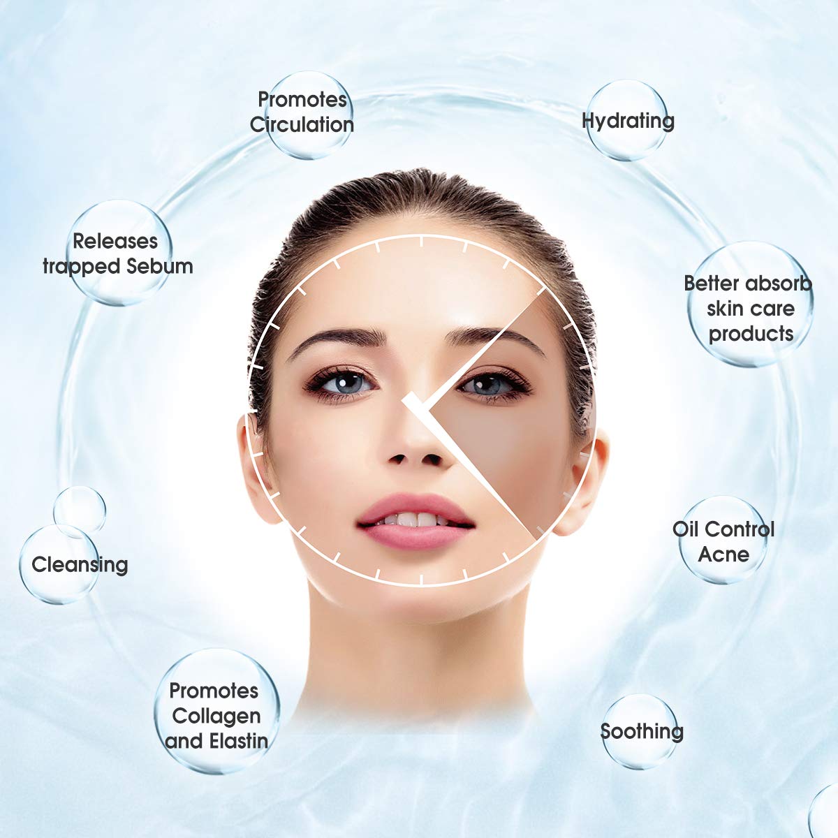Facial Steamer, JOMARTO Nano Ionic Facial Steamer, Home Humidifier Personal Vaporizer, Portable Home Skin Spa Steamers, Warm Mist for Moisturizing and Blackheads Acne Skin Care, Ideal Gift: Beauty