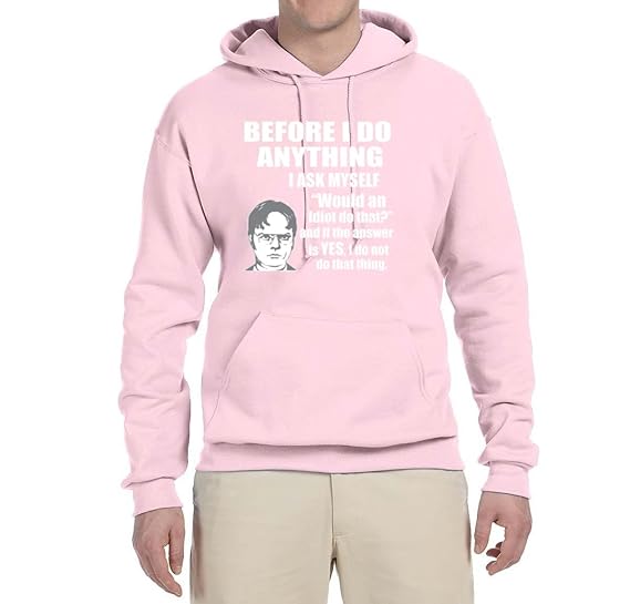 light pink graphic hoodie