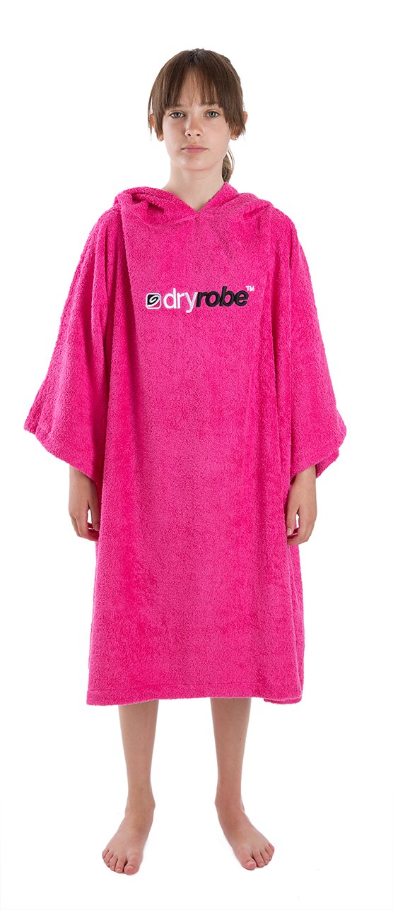 Dryrobe Poncho Swim Towel Robe for Kids Small Pink Amazon.co.uk