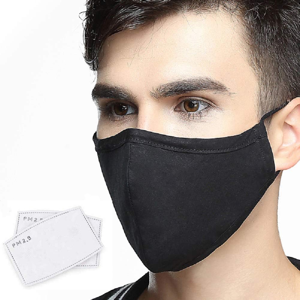 Cloth Face Masks Protection Filtration 95%, Breathable Face Mask Adjustable Headgear Full Face Protection Reusable Masks