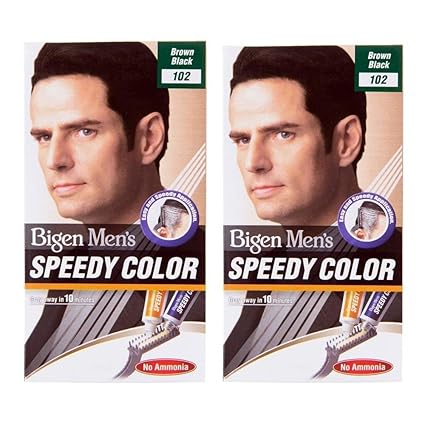 Bigen Men S Speedy Hair Color 102 Brown Black Pack Of 2 Amazon