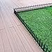 Abba Patio Border Fencing Eco-Friendly Weatherproof Plastic Resin Garden Edging Section-6 Pack 24.4