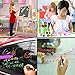 Chalk Markers, Blusmart 10pcs Bright Liquid Glass Window Pens with 40pcs Chalkboard Labels, Wet Wipe Erasable, 6mm Reversible Tips, Children Friendly