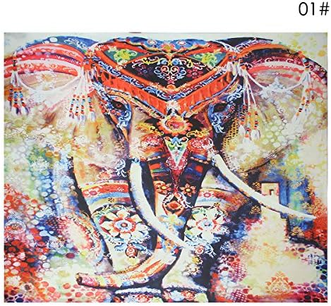 European Floral Tapestry Wall Hanging,Pesine Indian tapestries Decor Hippie Bohemian Flower Tapestry Wall Hanging Elephant Tapestry