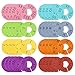 Caydo 40 Pieces Round Closet Dividers Size Dividers Round Hangers Closet Dividers for Clothing, Size XXS to XXXL(8 Colors)