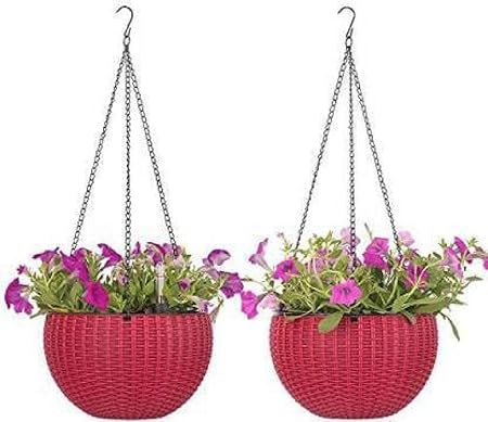 HOMIFY Plant Container Set (Pack of 2, Plastic)