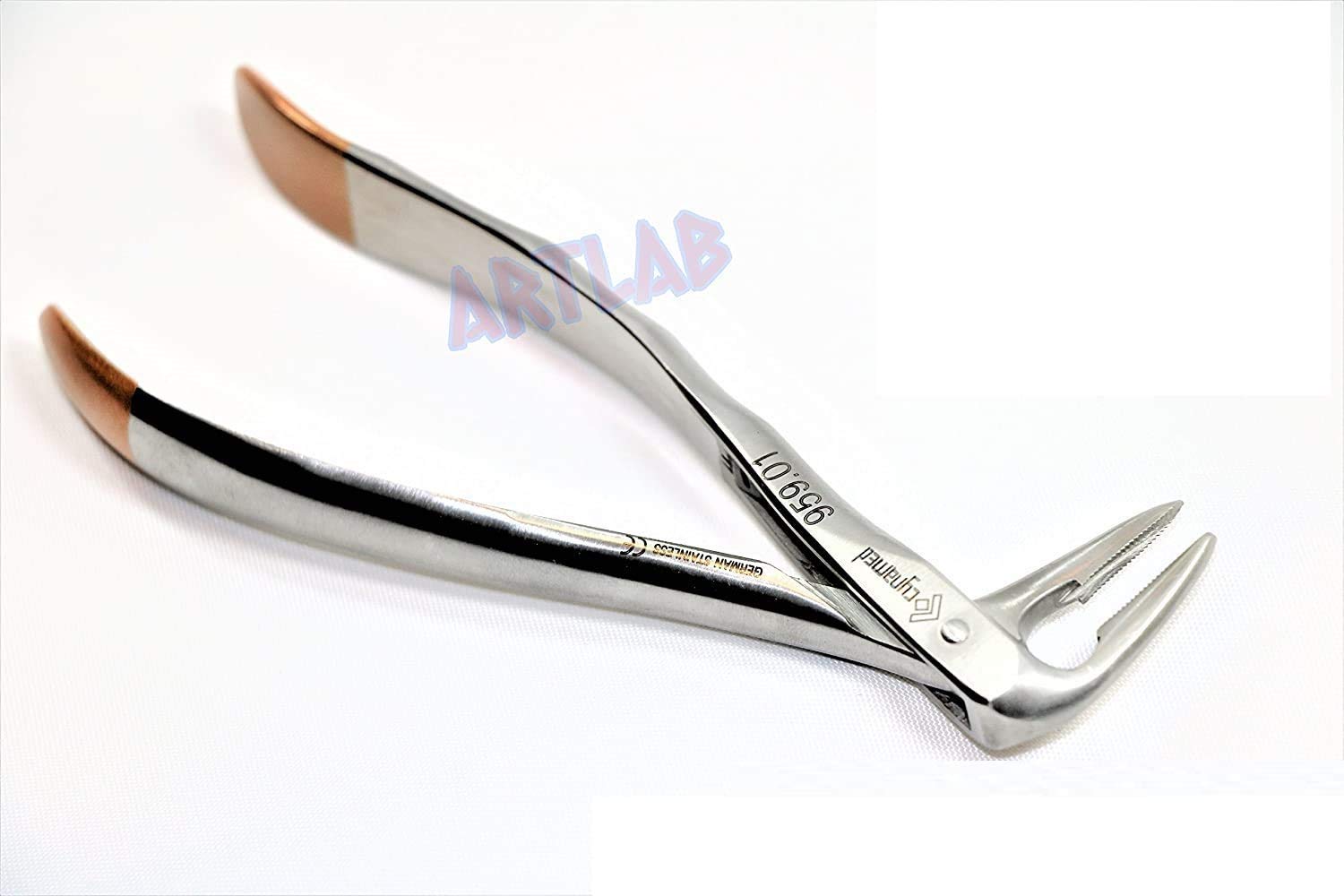 German Premium EXTRACTING Forceps 959.01 Root TIP TC Beak Serrated