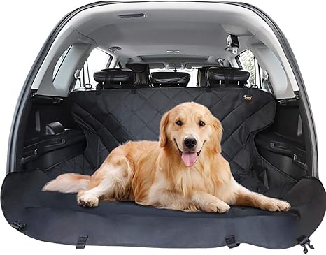 Amazon Co Jp 大防水 犬用シートペット用貨物保護パッド カーマット すべての車のトランク トラック Suvに対応 収納袋付き ブラック ベージュ 150 130 Cm ホーム キッチン