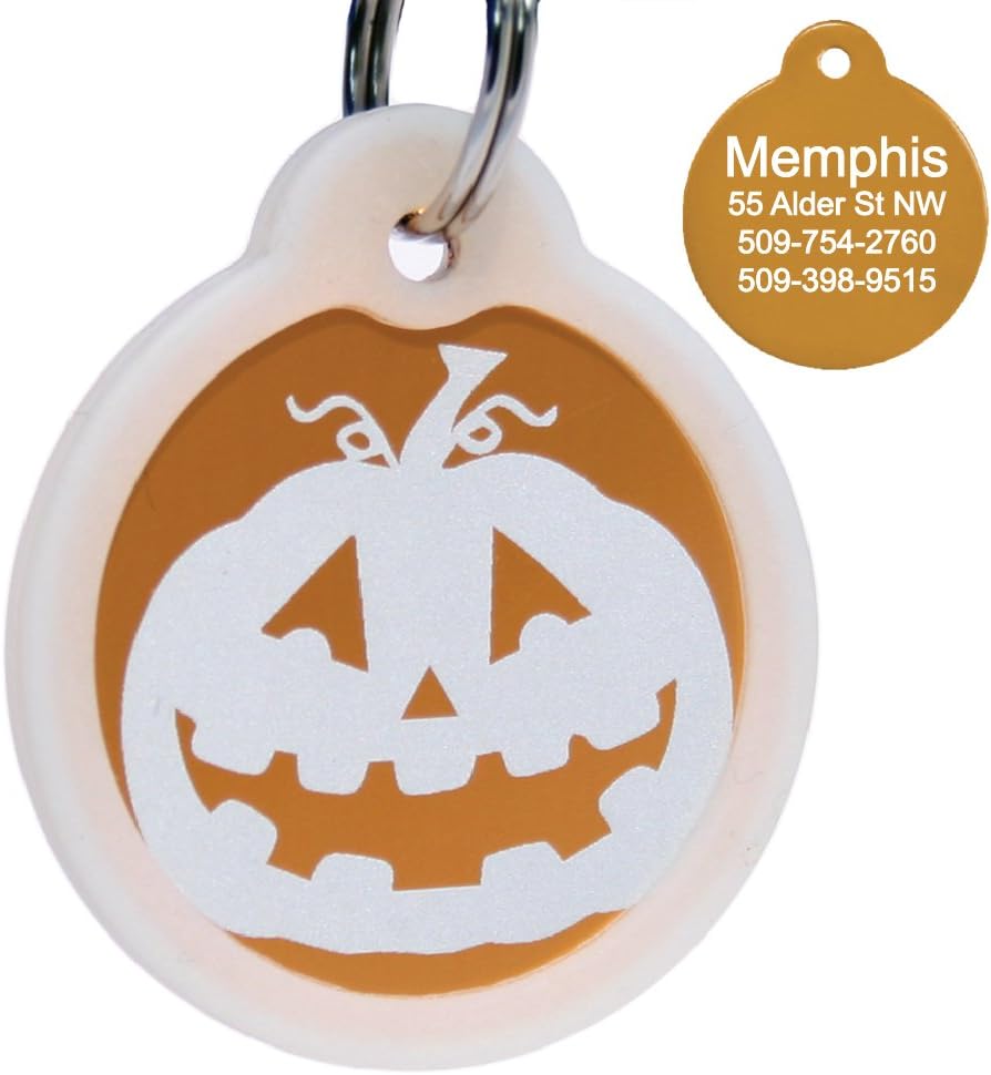 pumpkin dog tag