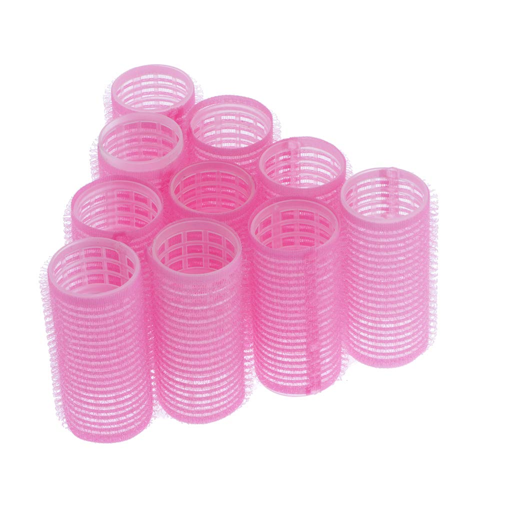 Toygogo 10x Salon DIY Women Self Grip Hair Rollers Waves Bangs Sticky Styling Curler - 28mm