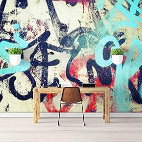BRAND_NAMEWall Mural Simple and Mysterious Graffiti Art Removable