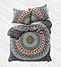 Madhu International Exclusive Badmeri Mandala Duvet Cover with Pillowcases, Ombre Mandala Quilt Cover, Donna Cover