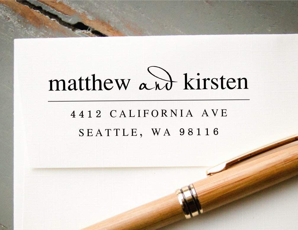 SelfInking Return Address Stamp, PreInked Custom Rubber