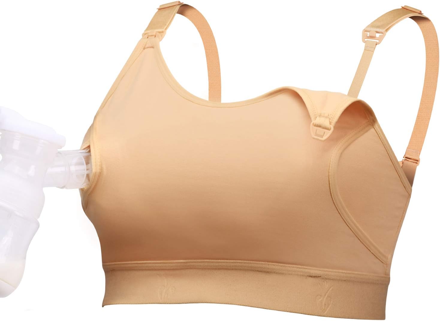 Hands Free Pumping & Nursing Bra with Breast Pads, Lupantte Breast Pump