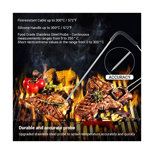Inkbird-IBT-2X-Bluetooth-Cooking-Thermometer-Wireless-Barbecue-BBQ-Grill-Monitor-Steel-Probe-Temperature-Alarm-Portable-Android-iOs-for-Oven-Meat-Smoker-IBT-2X-BBQ-Thermometer-2-Probes INKBIRD IBT-2X Bluetooth Cooking Thermometer Wireless Barbecue BBQ Grill Monitor Steel Probe Temperature Alarm Portable…