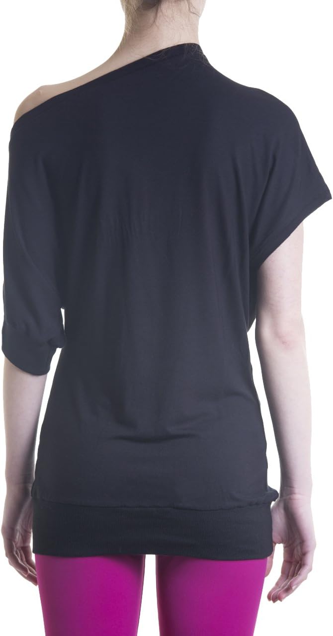 Yoga Asymmetric One Shoulder Casual Top Sexy Dance Blouse