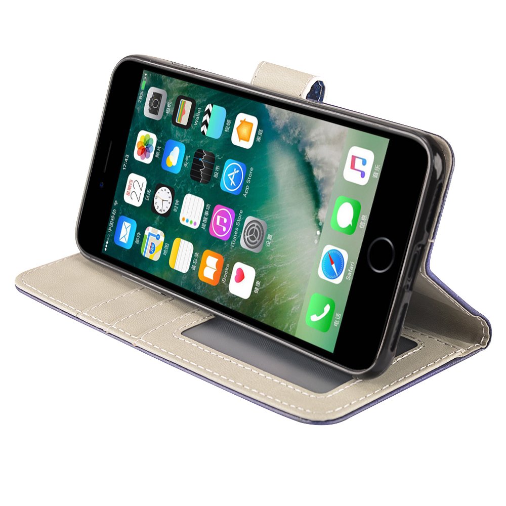 iPhone 7 Plus/8 Plus Case, MagicSky iPhone 7 Plus/8 Plus Wallet Case Folio Flip Premium PU Leather Case Cover with Card Holder Slot Pockets,Wrist Strap,Magnetic Closure for Apple iPhone 7 Plus/8 Plus, Believe in yourself