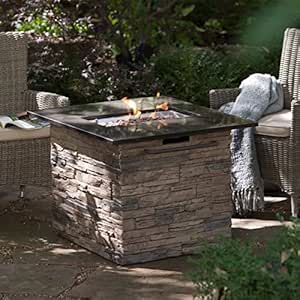 Amazon.com: Red Ember Coronado Gas Fire Pit Table with ...