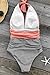 CUPSHE Women's Keeping You Accompained Stripe One-Piece Swimsuit Beach Swimwear Bathing Suit