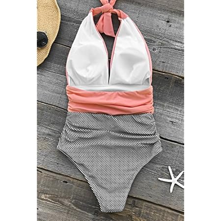 APC CUPSHE Women's Plus Size Bikini Set Leaf Lemon Printed Ruffles Swimsuit | $34.99