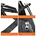 FlexDin Bicycle Frame Energy Bag (Small Size), Road Racing/Touring/Triathlon Aerodynamic Bike Top Tube Cycling Fuel Bag Food Pouch Waterproof 420D 0.4L Black