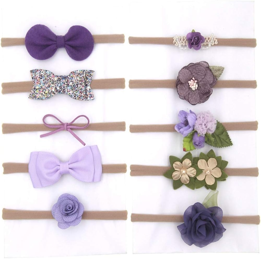 purple headband for baby girl