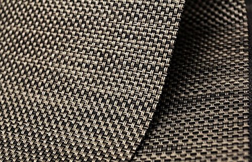 Rimobul Crossweave Woven Vinyl Placemats, Set of 6 (Basic-Black)