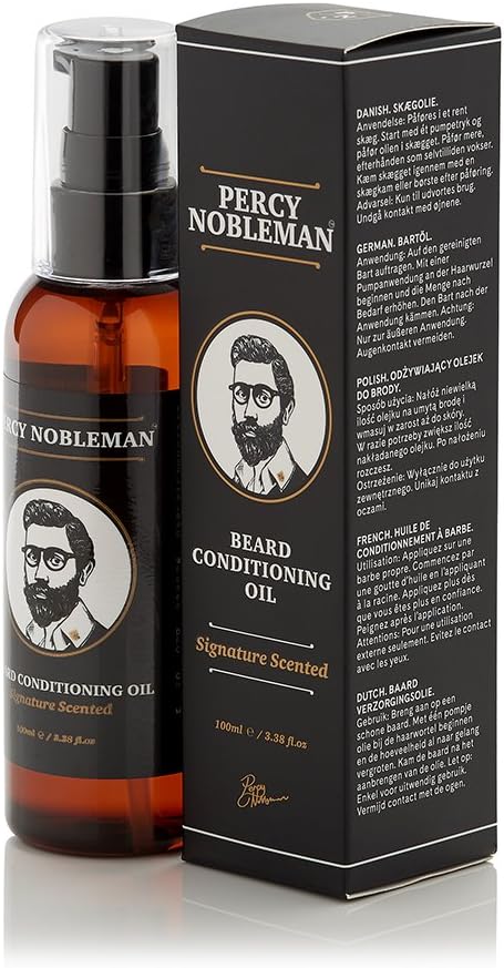 Percy Nobleman Beard Oil, 99% Naturally Derived Conditioning Oil with Signature Scent, Softens - Image 5