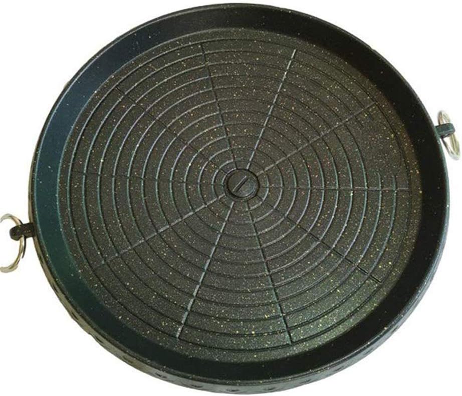 CHYIR Korean-Style Barbecue Pan with Maifan Stone Coated Surface Non-Stick Smokeless Outdoor Indoor Grill Stovetop Plate - Image 3